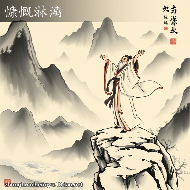 慷慨淋漓 配图