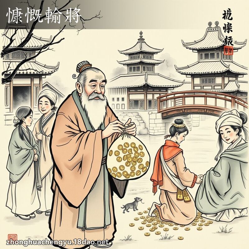 慷慨輸將 配图