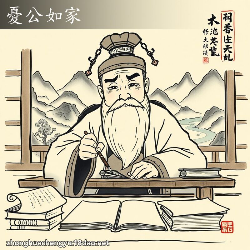 憂公如家 配图