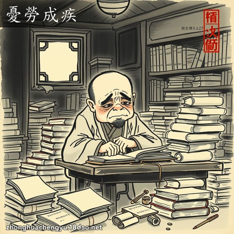憂勞成疾 配图