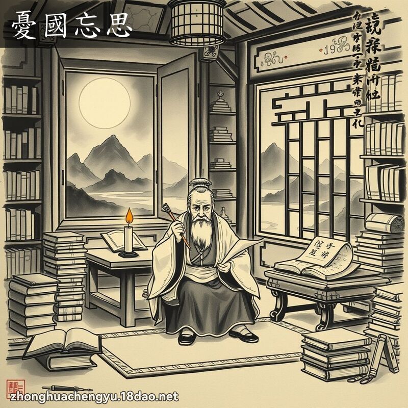 憂國忘思 配图