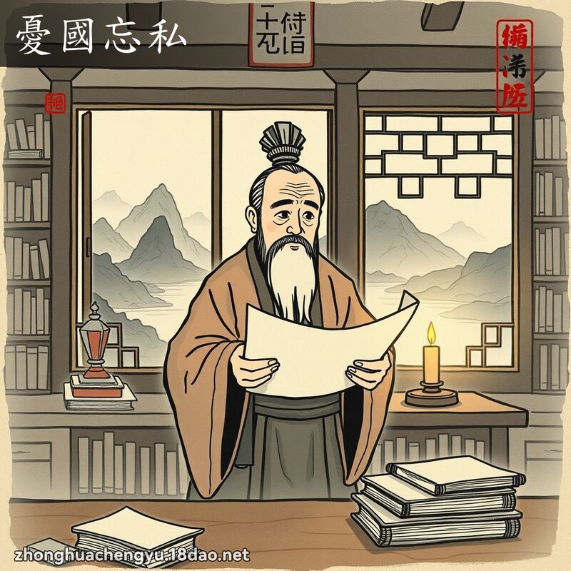 憂國忘私 配图