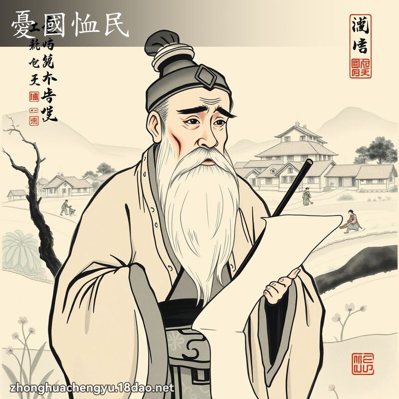 憂國恤民 配图
