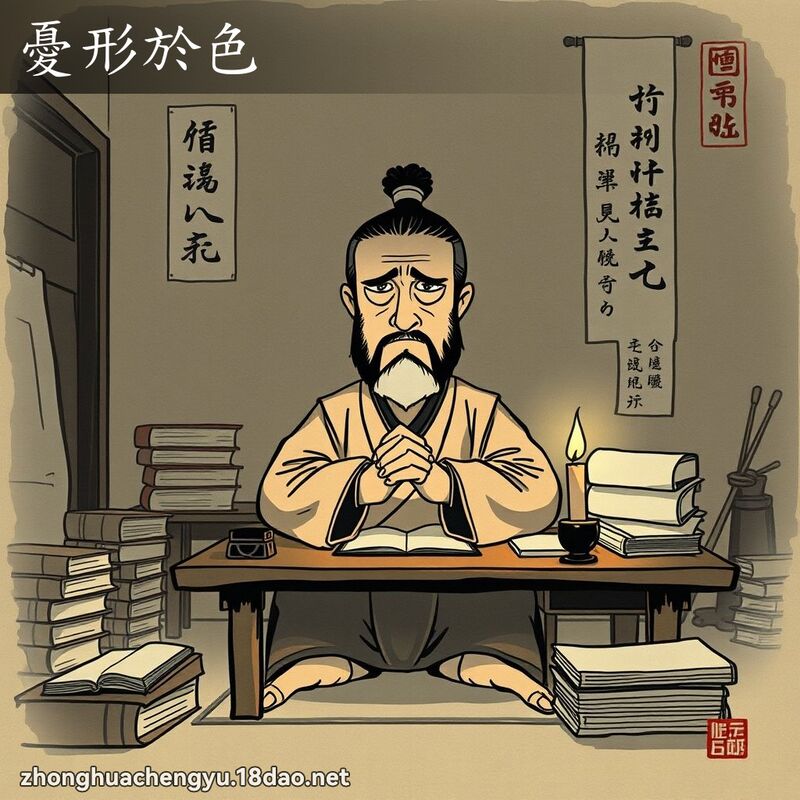 憂形於色 配图