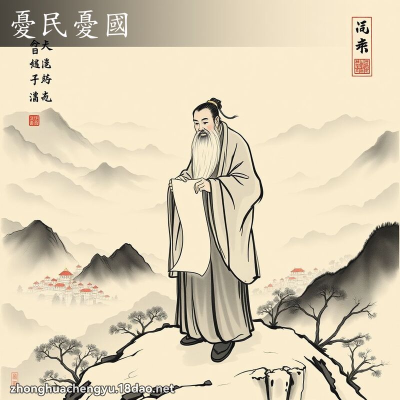 憂民憂國 配图