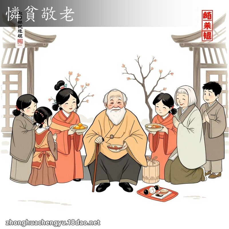 憐貧敬老 配图