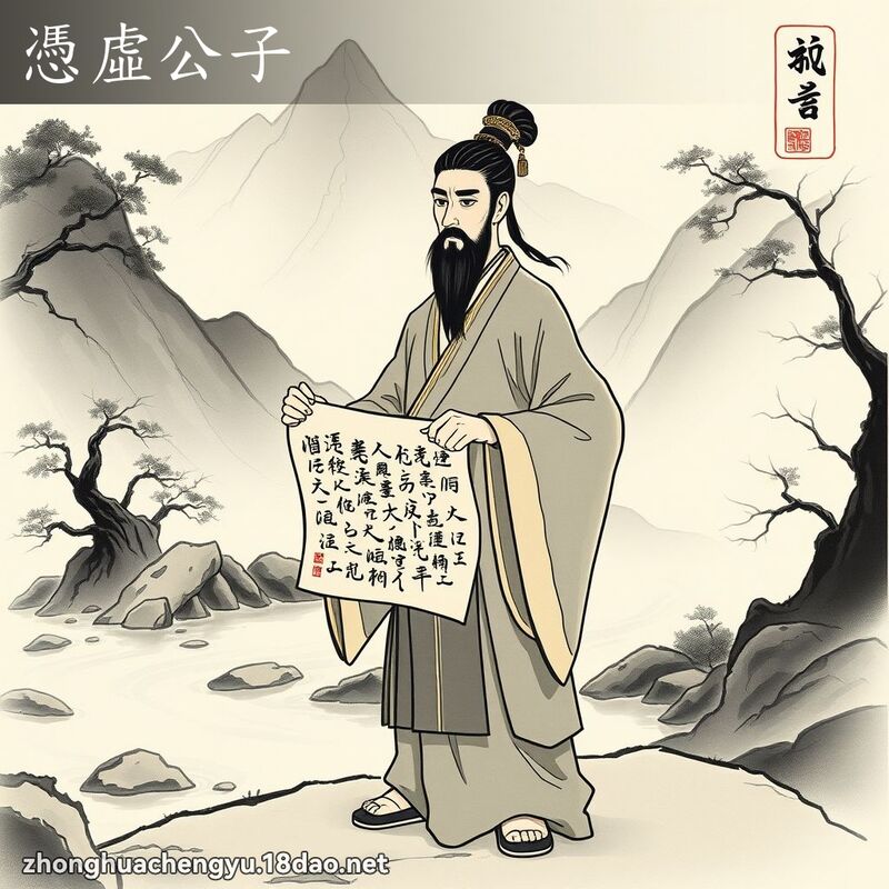 憑虛公子 - 中華成語配圖