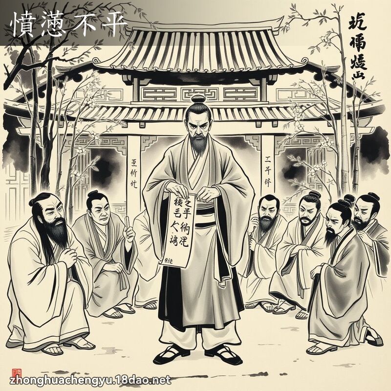 憤懣不平 配图