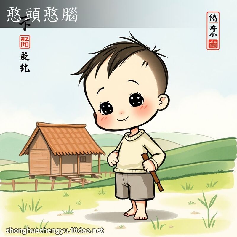 憨頭憨腦 配图