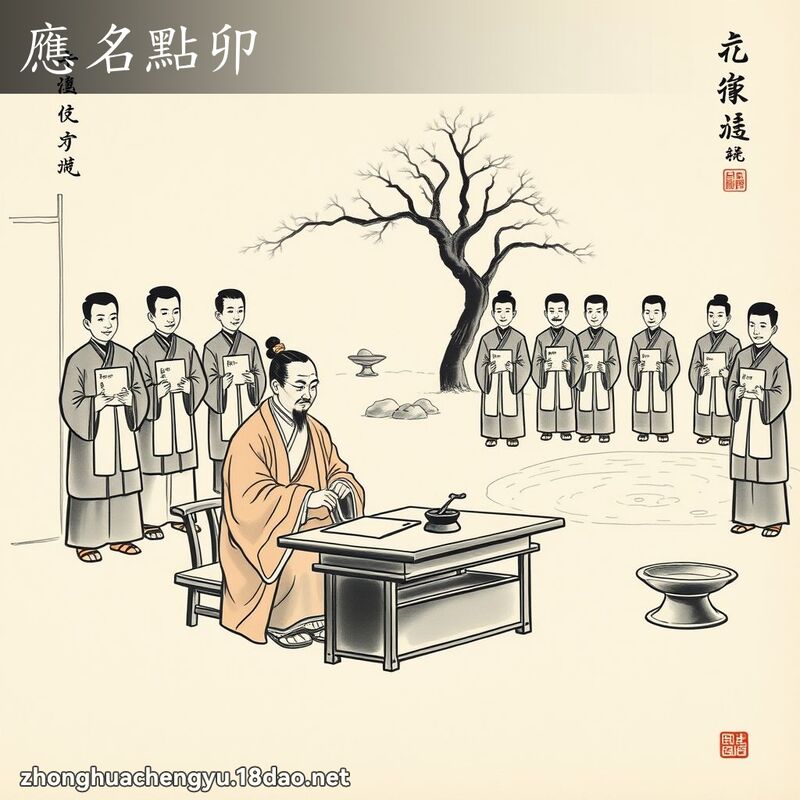 應名點卯 配图