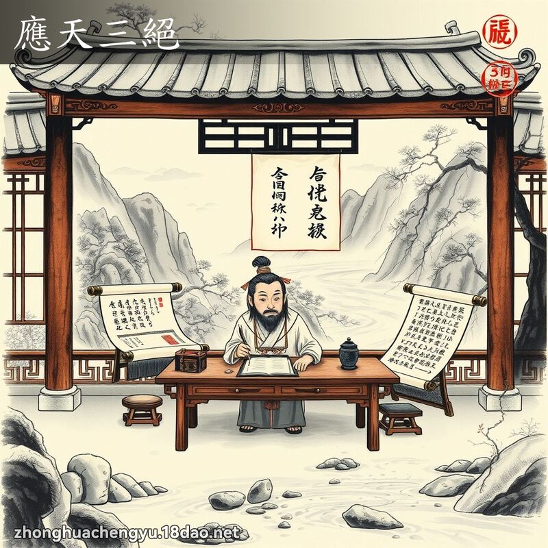 應天三絕 配图