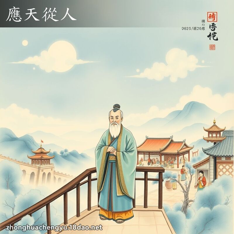 應天從人 配图