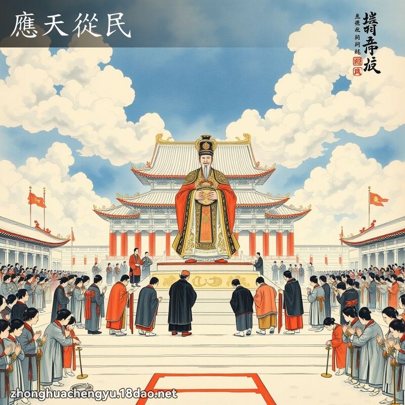 應天從民 配图