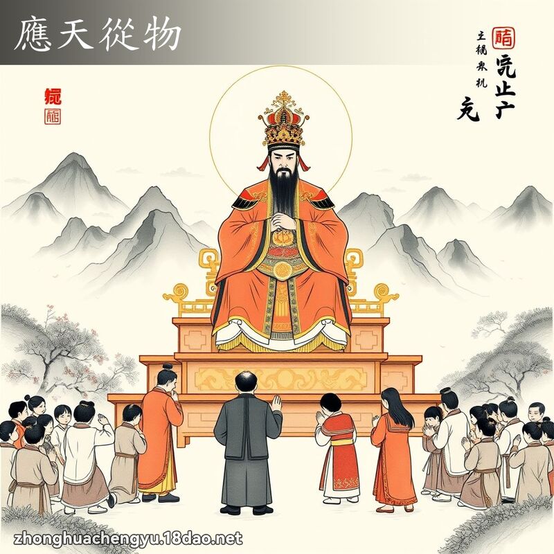 應天從物 配图