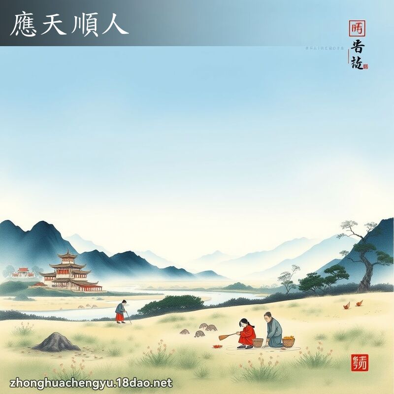 應天順人 配图