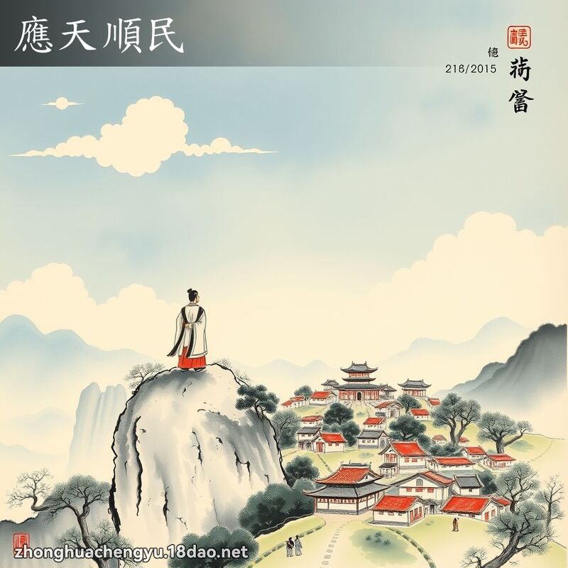 應天順民 配图