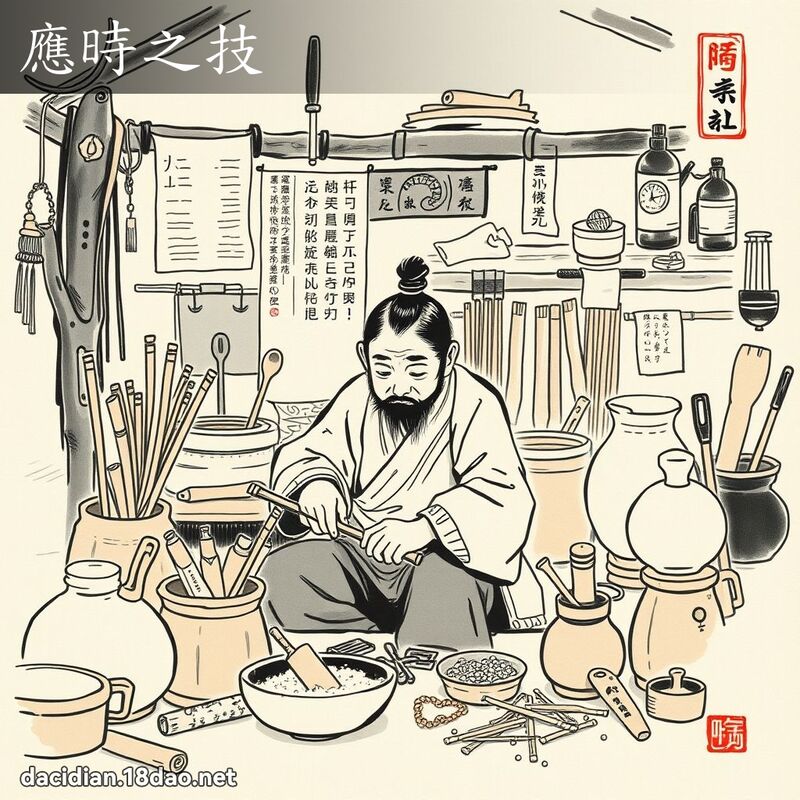 應時之技 - 中華成語配圖