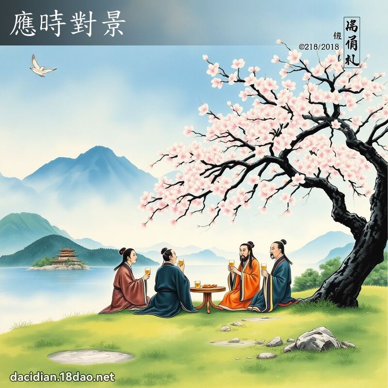 應時對景 - 中華成語配圖
