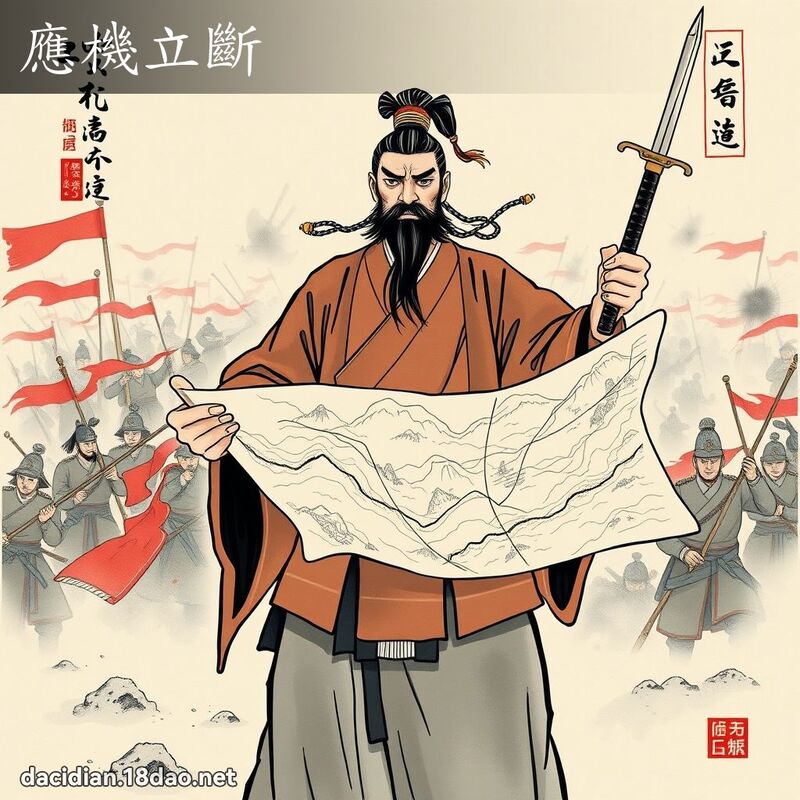 應機立斷 - 中華成語配圖