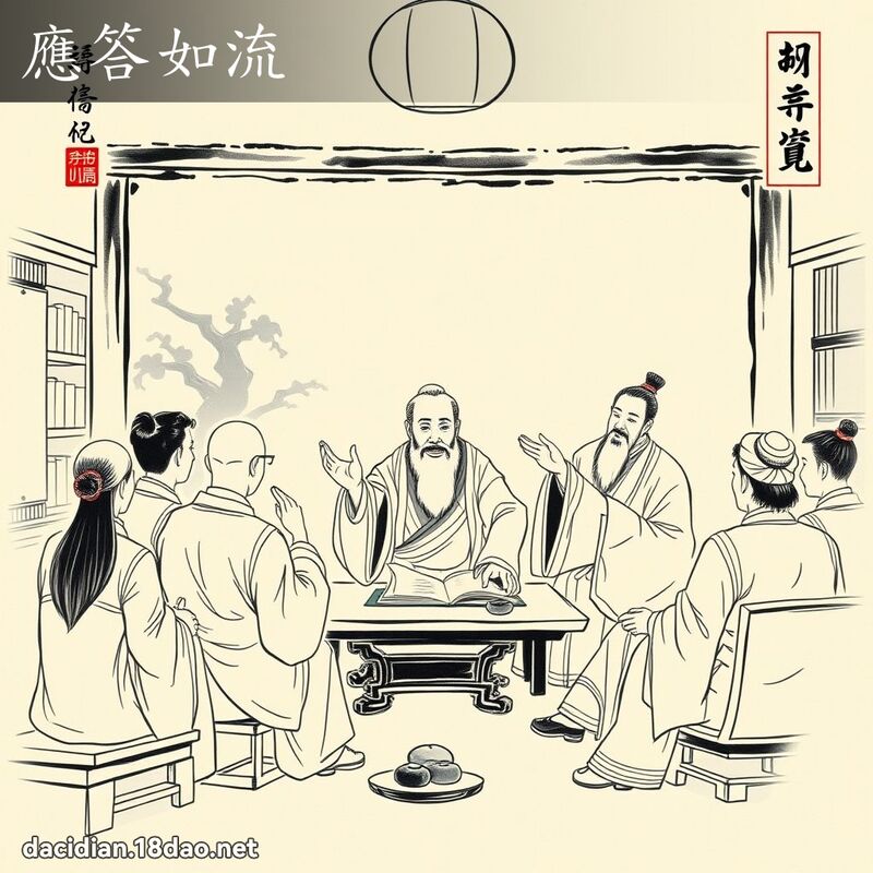 應答如流 - 中華成語配圖