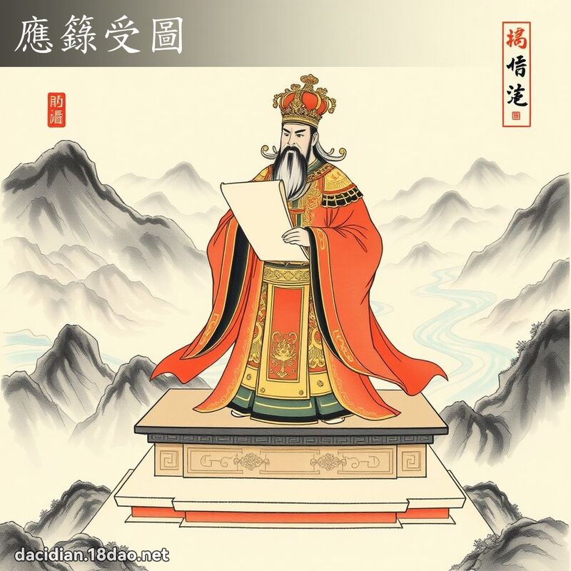 應籙受圖 - 中華成語配圖