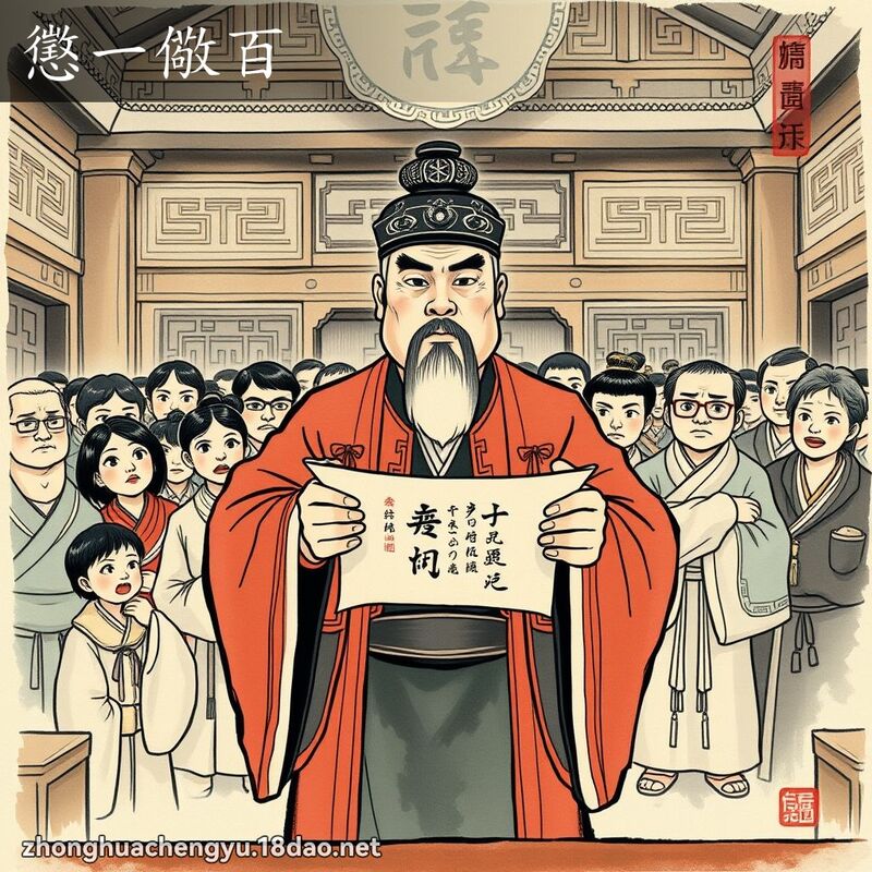 懲一儆百 配图