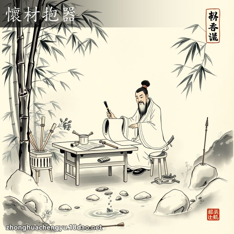 懷材抱器 配图