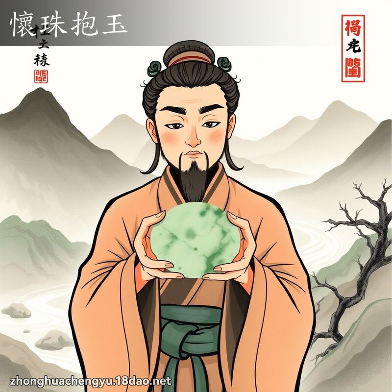 懷珠抱玉 配图