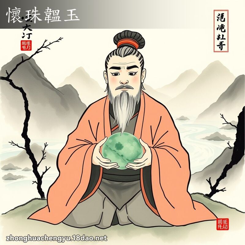 懷珠韞玉 配图