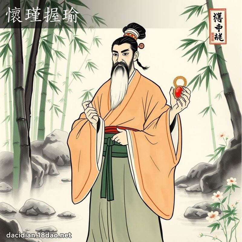 懷瑾握瑜 - 中華成語配圖