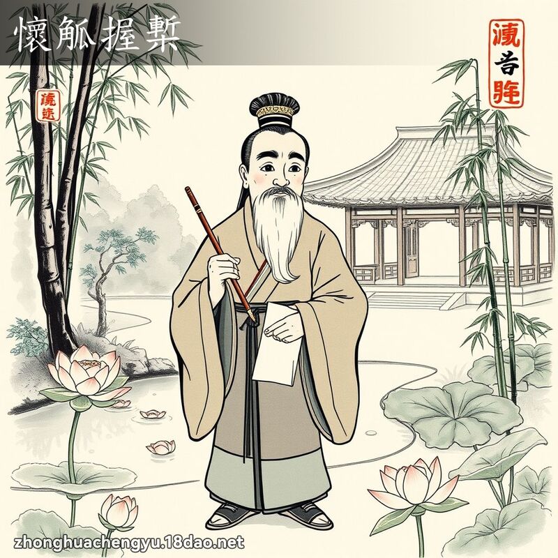 懷觚握槧 配图