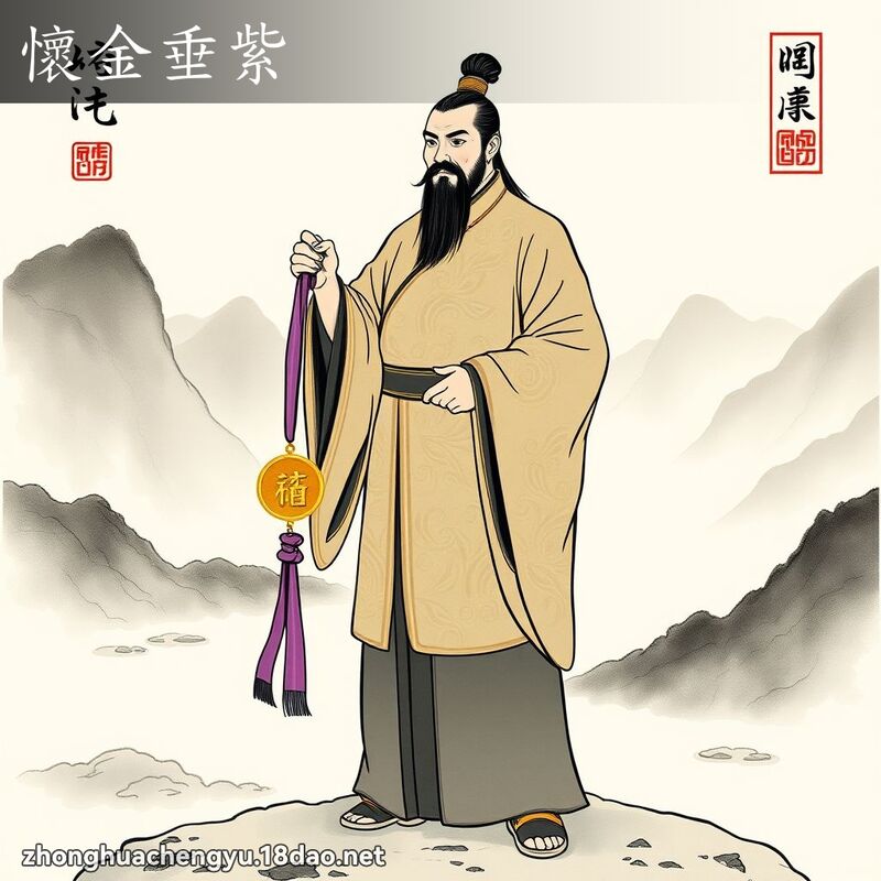 懷金垂紫 配图