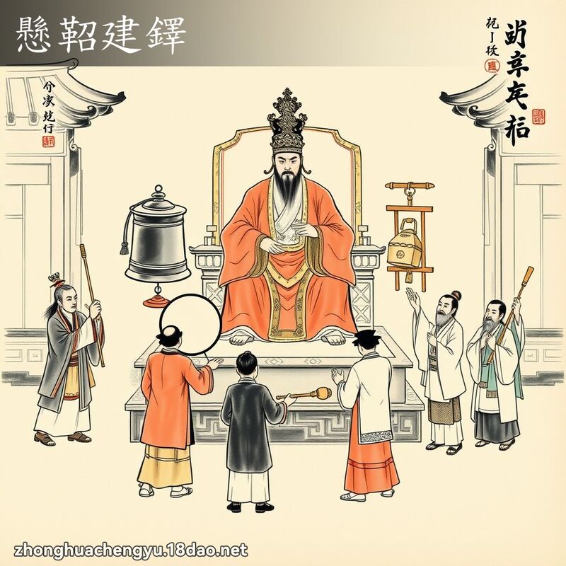 懸鞀建鐸 配图
