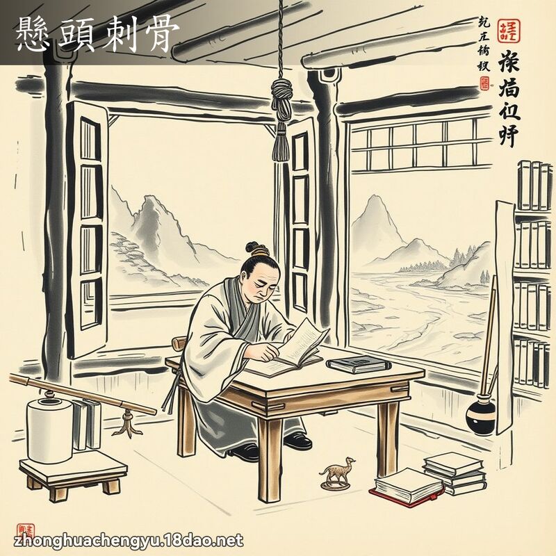 懸頭刺骨 配图