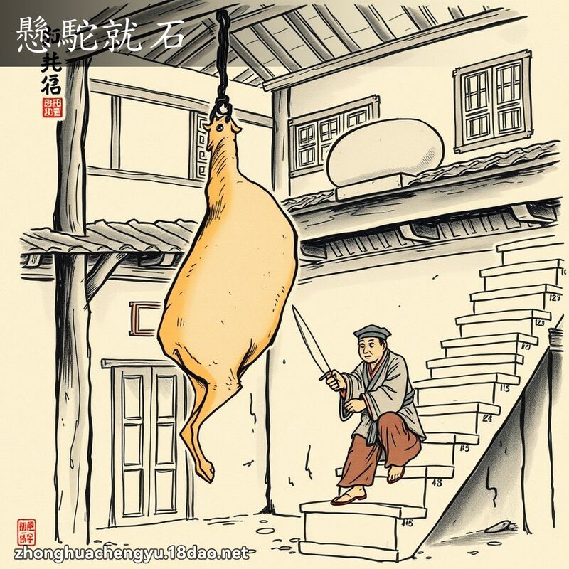 懸駝就石 配图