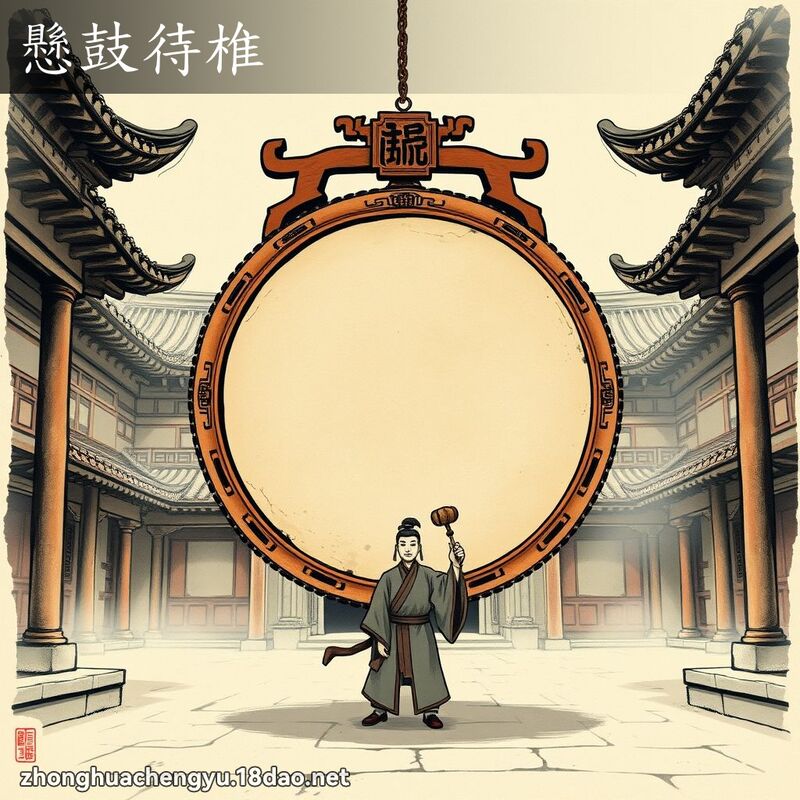 懸鼓待椎 配图