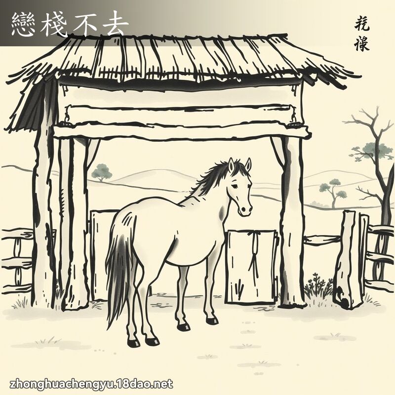 戀棧不去 配图
