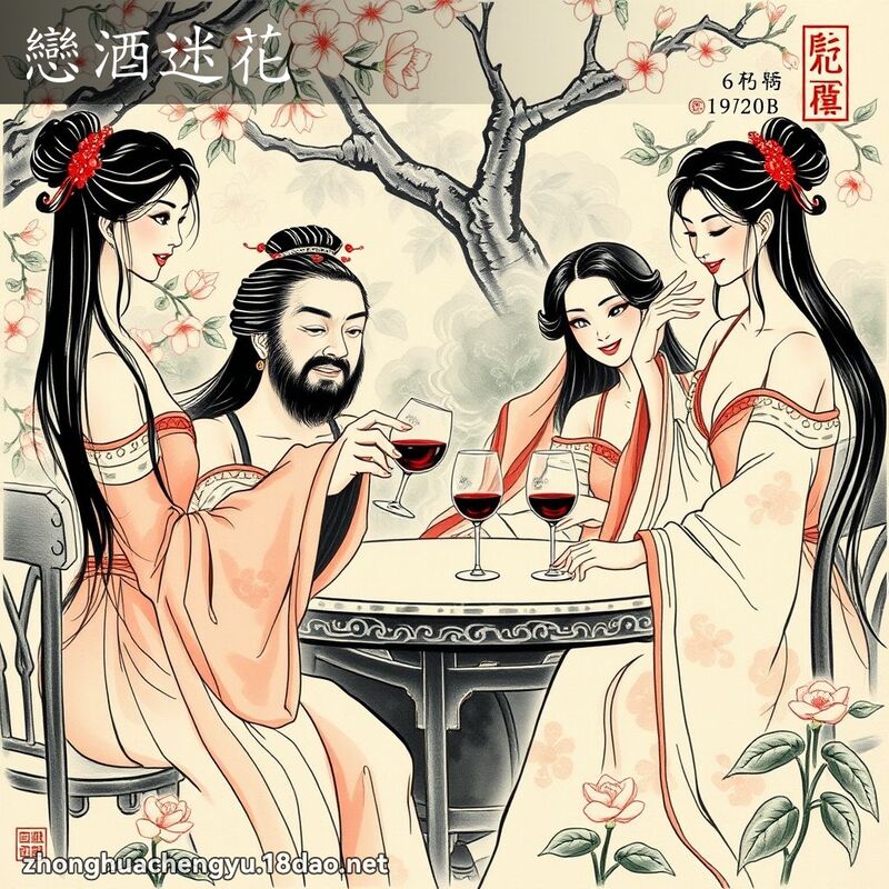 戀酒迷花 配图