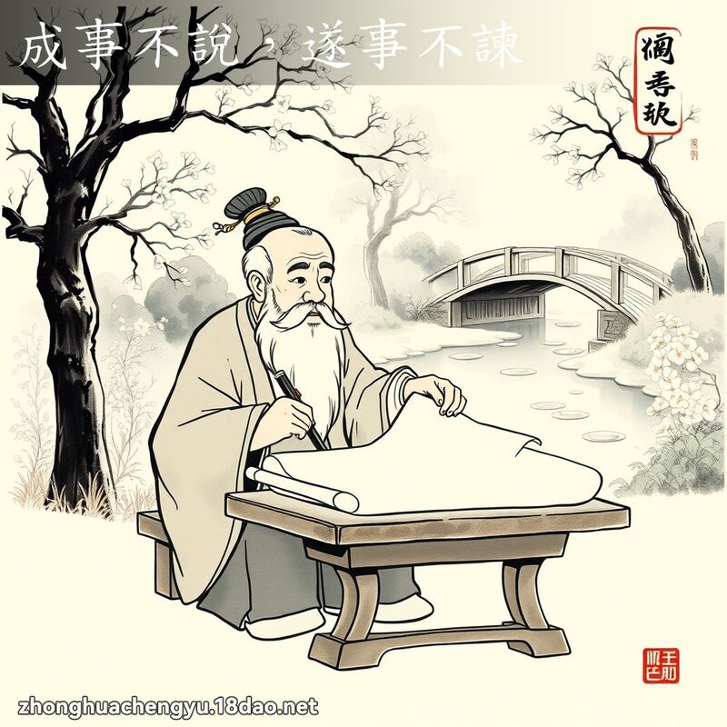 成事不說,遂事不諫 配图