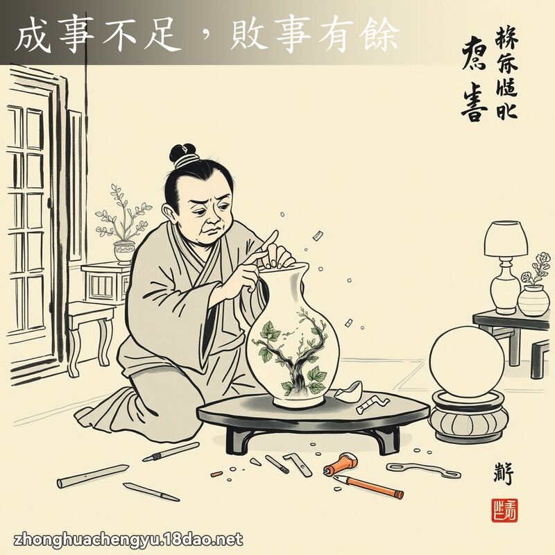 成事不足,敗事有餘 配图
