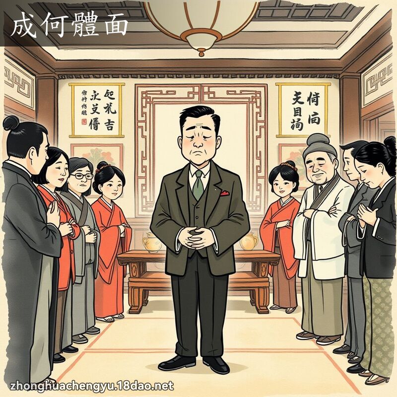 成何體面 配图