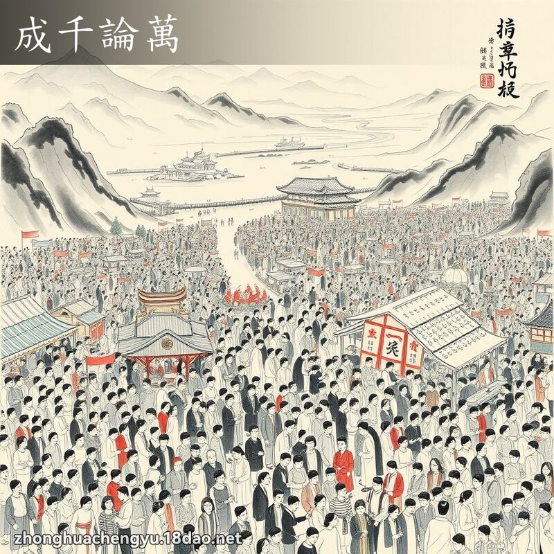 成千論萬 配图