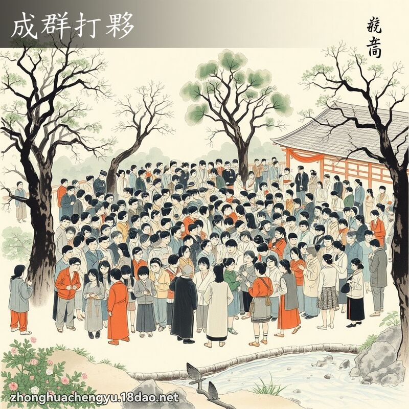 成群打夥 配图