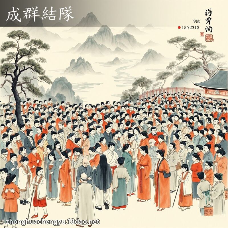成群結隊 配图