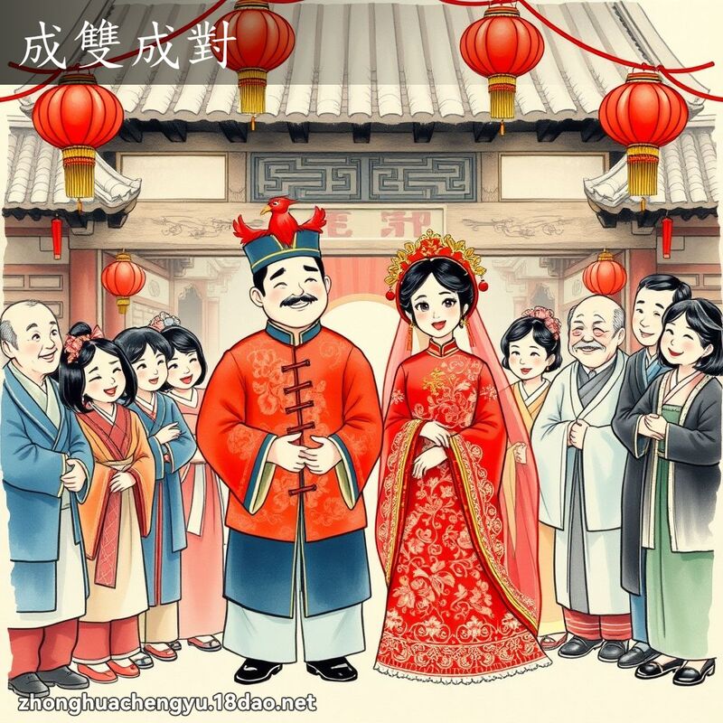 成雙成對 配图