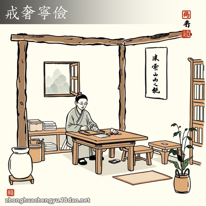 戒奢寧儉 配图