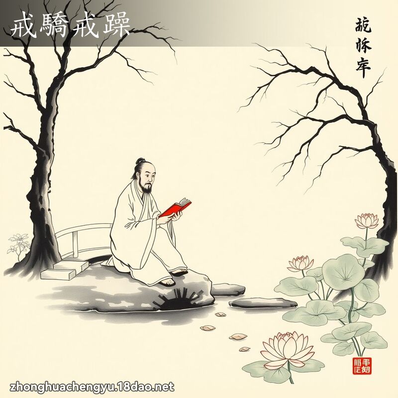 戒驕戒躁 配图