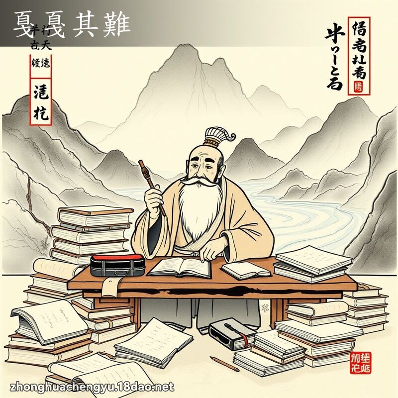戛戛其難 配图