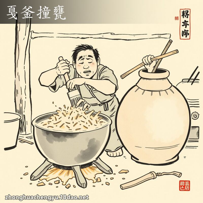 戛釜撞甕 配图