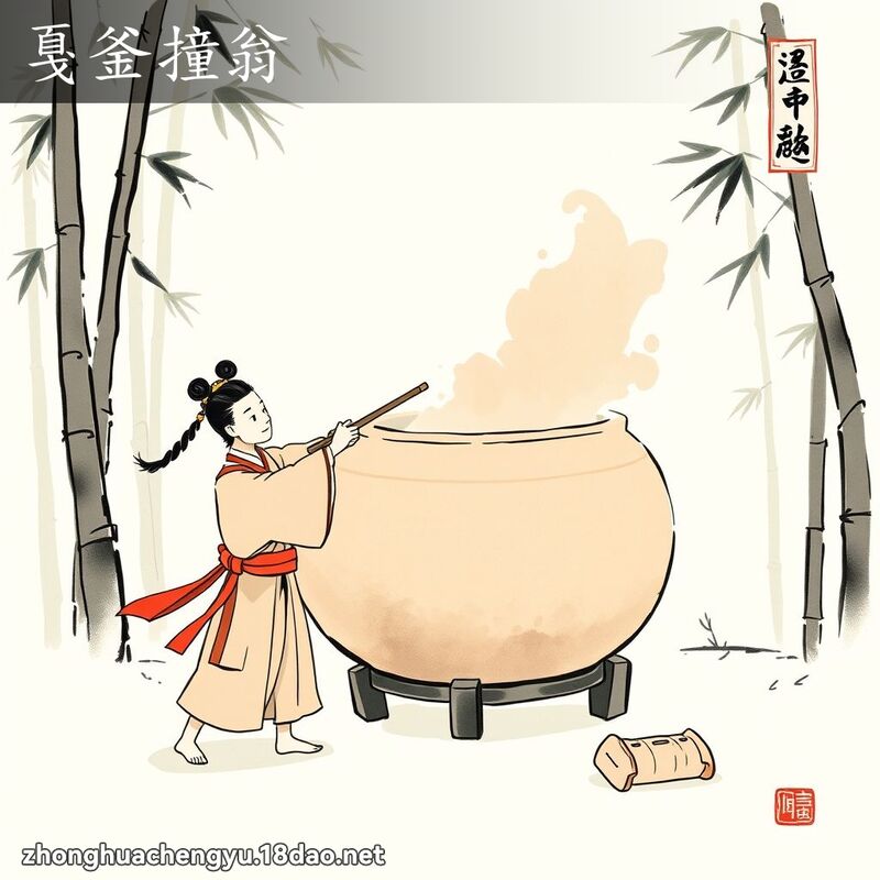 戛釜撞翁 配图